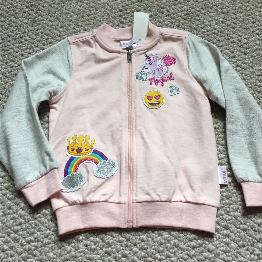 Girls Emoji‎ Sweatshirt Size 4